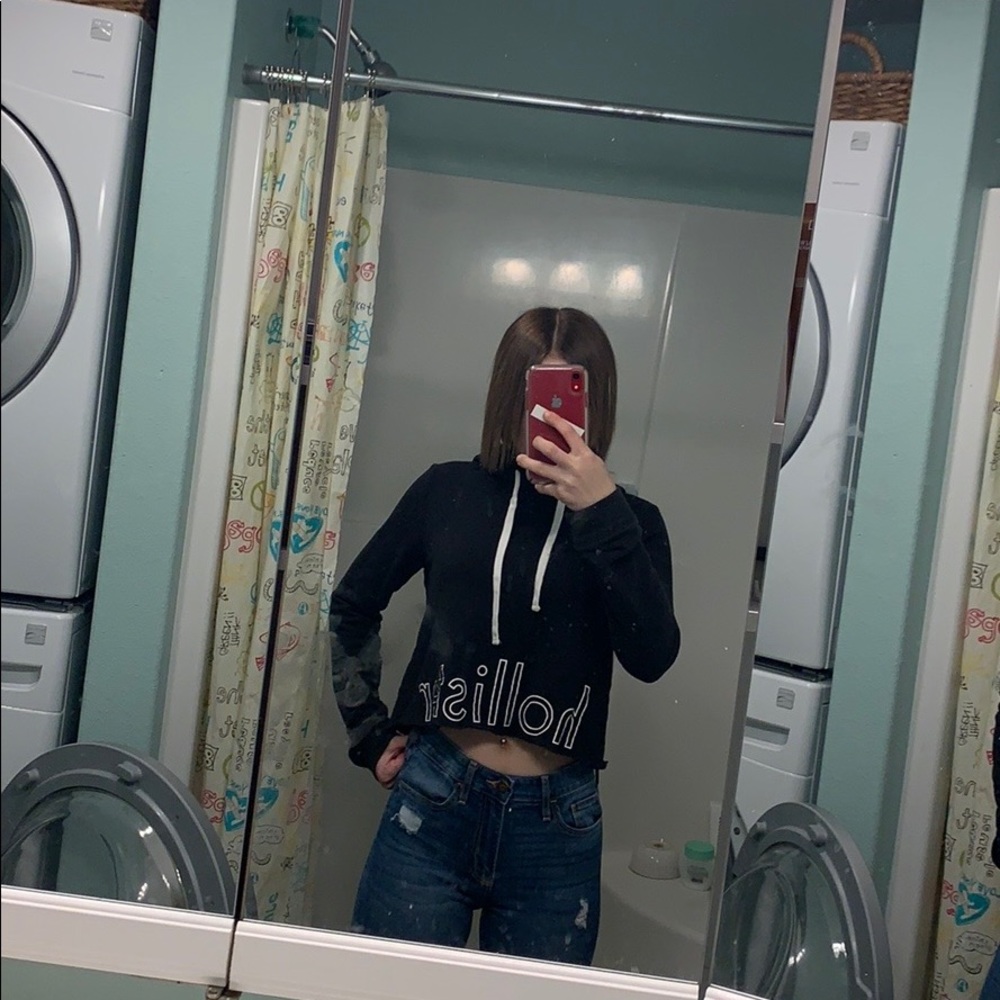 Hollister crop hoodie